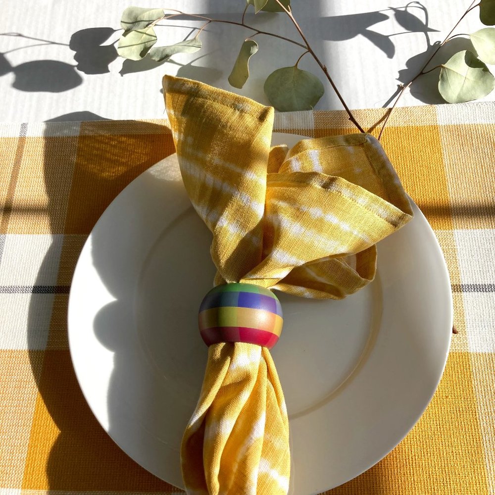 Autumnal  Napkin Rings Set of Six